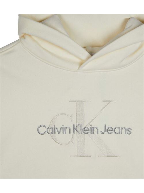 monogram embroidery hoodie CALVIN KLEIN JEANS | IG0IG02415TYAN
